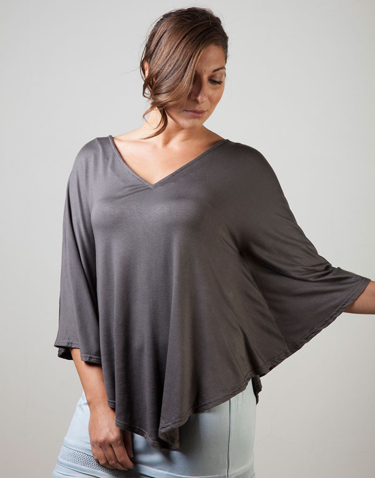 Poncho scollo a V - Farfalla - Image 6