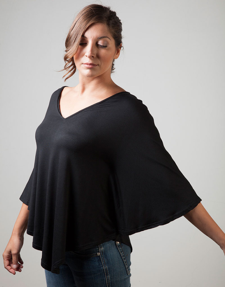 Poncho scollo a V - Farfalla - Image 4