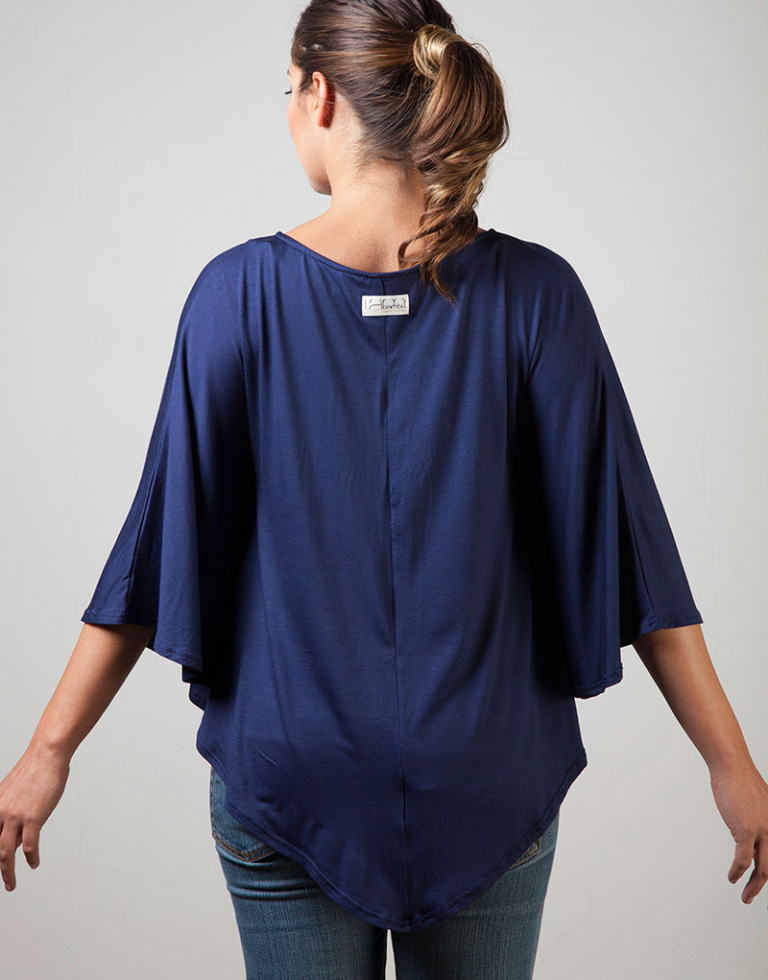 Poncho scollo a V - Farfalla - Image 3