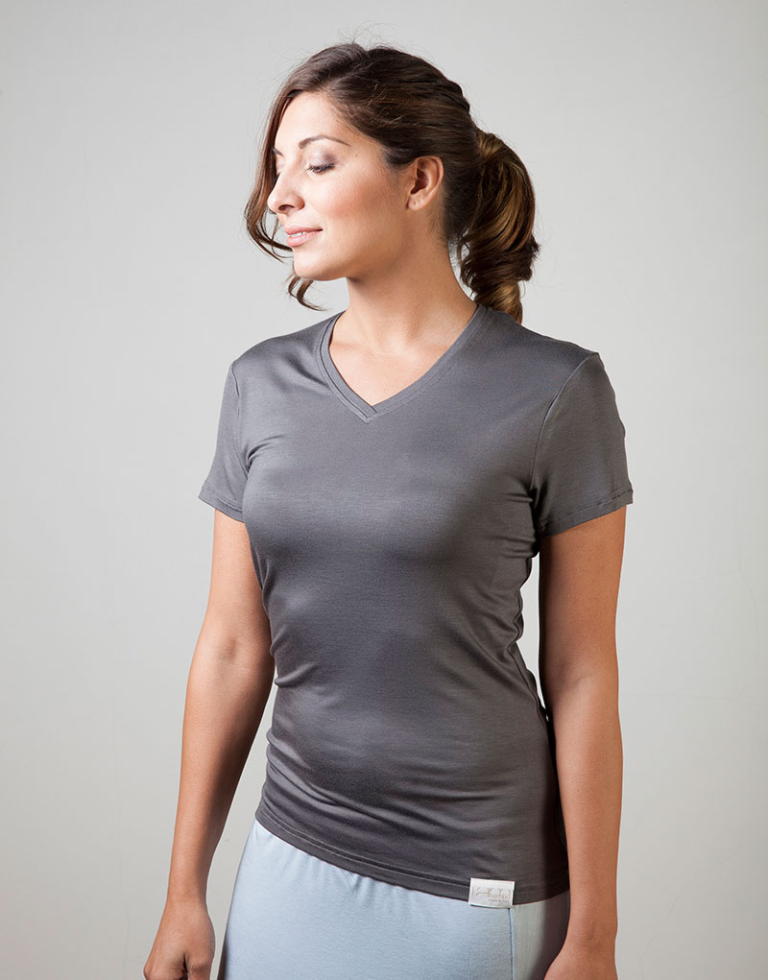 T-Shirt scollo a V - Andrea - Image 3