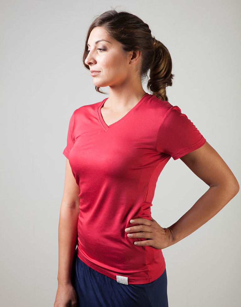 T-Shirt scollo a V - Andrea - Image 9