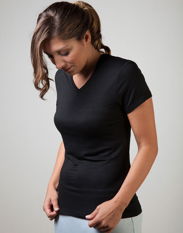 T-Shirt scollo a V - Andrea - Image 2
